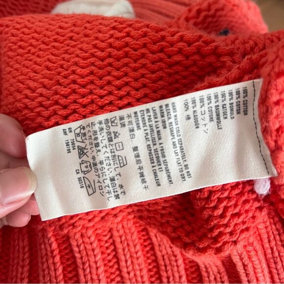Abercrombie and Fitch Zip Orange Sweater / Crop Cardigan - Picture 3 of 5